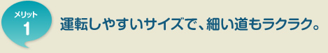 �����b�g1 �^�]���₷���T�C�Y�ŁA�ׂ��������N���N�B