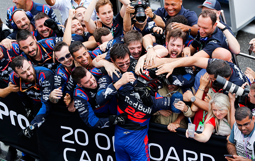 Toro Rossoは11年ぶりに表彰台を獲得