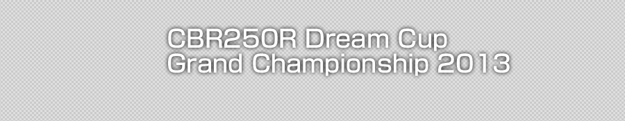 CBR250R Dream Cup Grand Championship 2013
