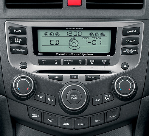 2005 Honda accord premium audio system #2