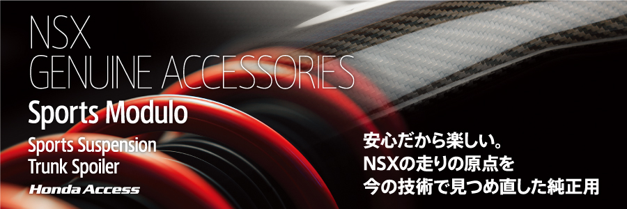 NSX GENUINE ACCESSORIES Sports Modulo Sports Suspension Trunk Spoiler Honda Access SyBNSX̑̌_̋ZpŌߒp