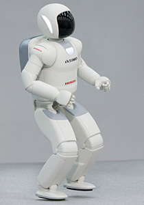 片足ジャンプ(ケンケン)で歩行するASIMO 片足ジャンプ(ケンケン)で歩行するASIMO