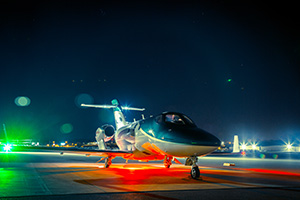 HondaJet returning to Atlanta, Georgia, in the United States to finish the function and reliability test of the night 夜間の機能・信頼性試験を終え米国ジョージア州アトランタに戻ったHondaJet