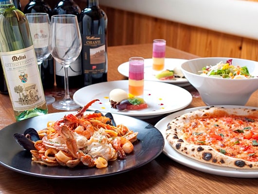 熟成生パスタ＆石窯ピザは、本場イタリアの味！お腹いっぱい召し上がれ！