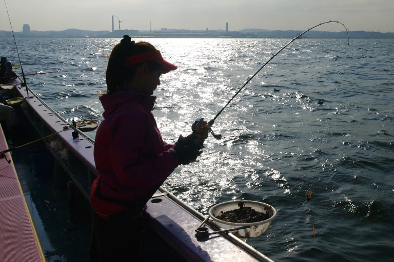 ポイントは東京湾の湾内になるので、波も比較的穏やかで船釣りデビューには最適