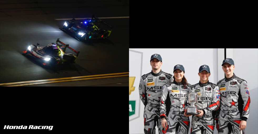 Acura Team Penskeは予選、決勝ともに2台揃ってトップ10入り。デイトナでデビュー2年目を迎えたNSX-GT3はGTDクラスの2位、北米耐久カップのウイナーに