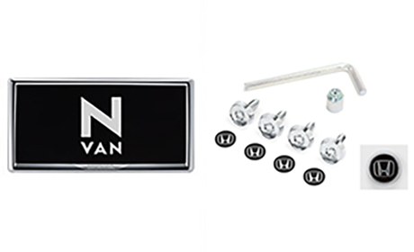 ライセンスフレーム＋ナンバープレートロックボルトのセット