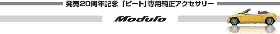 販売20周年記念 「ビート」専用純正アクセサリー Modulo