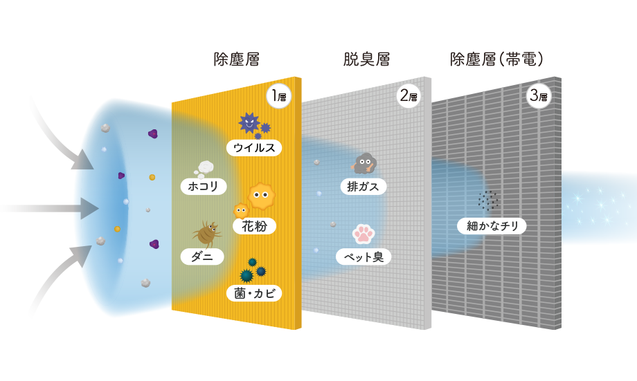 フィルター断面イメージ