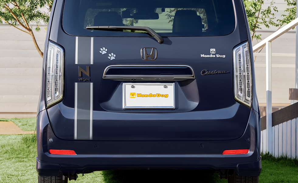 Honda Dogデザインと組み合わせて装着したときのイメージ。