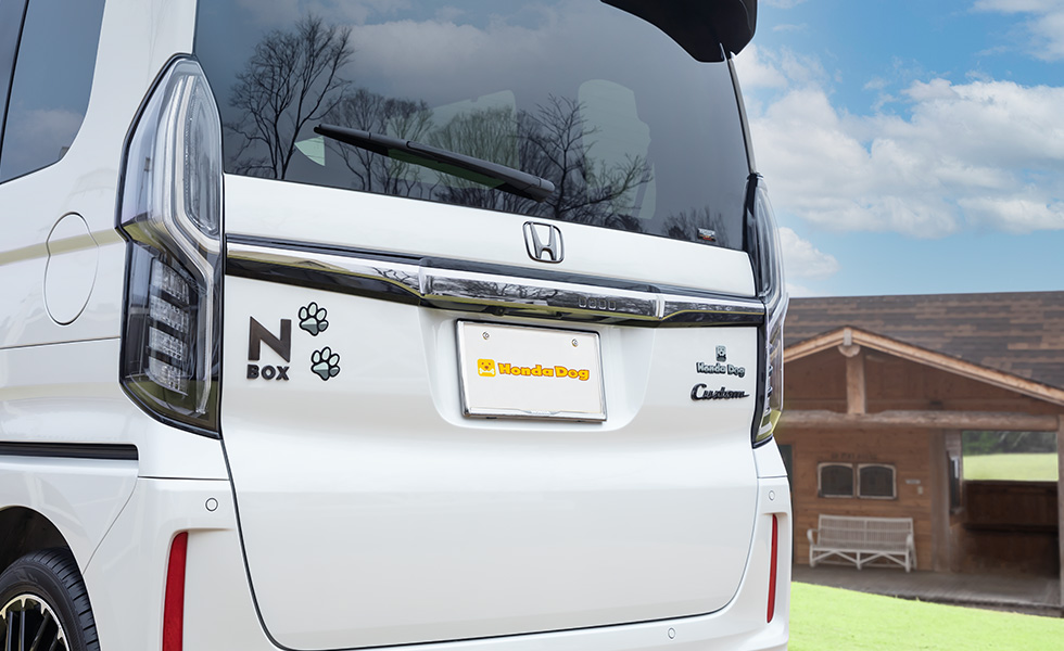 Honda Dogデザインと組み合わせて装着したときのイメージ。