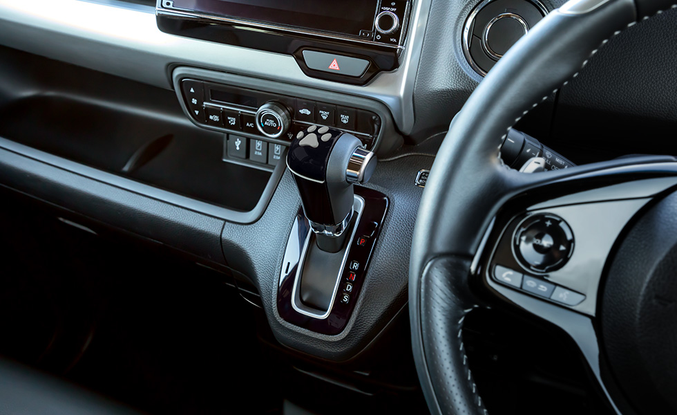 運転席からのペットセレクトノブの見え方。