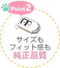 Point2 サイズもフィット感も純正品質