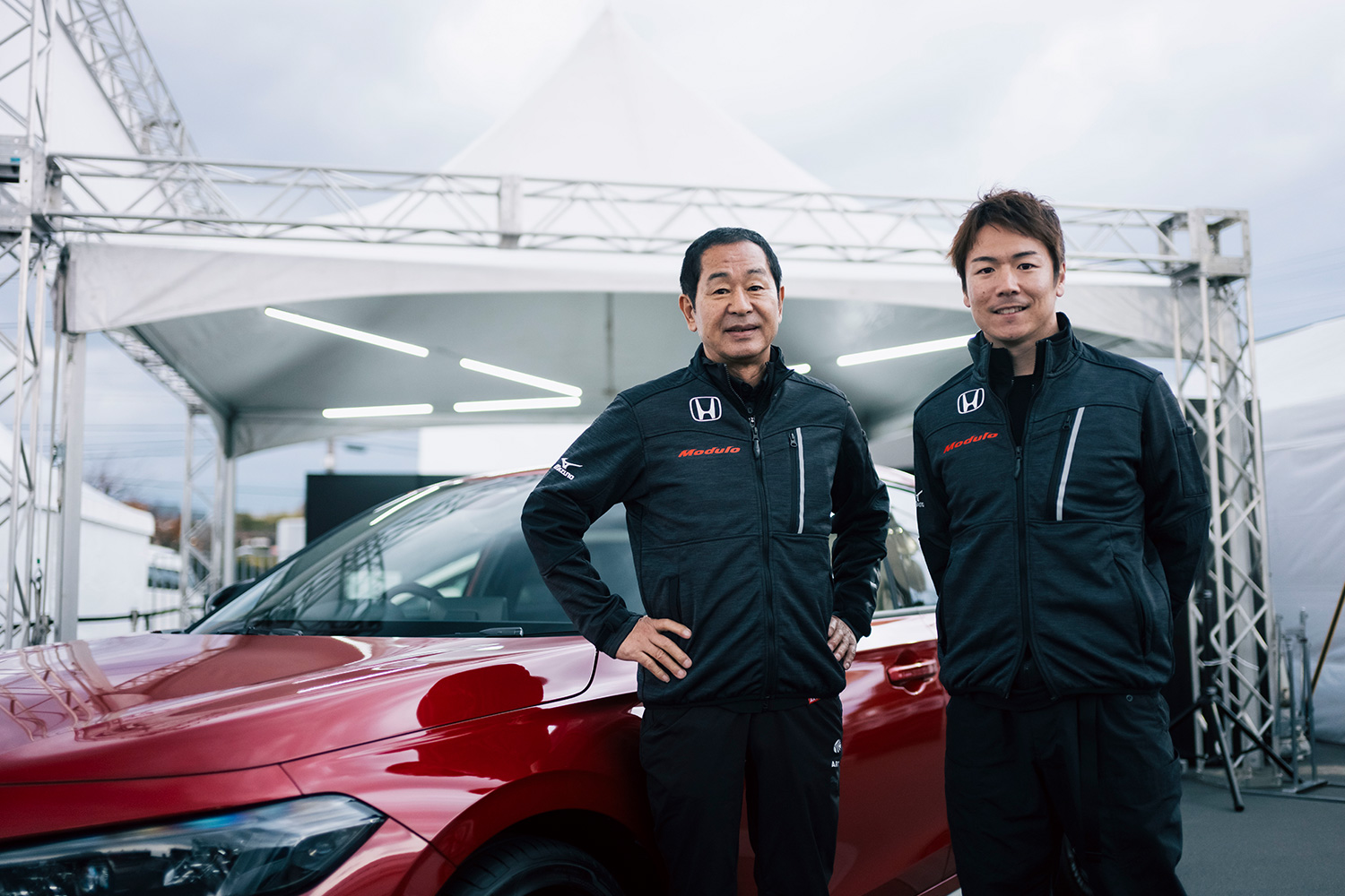 Modulo開発アドバイザー 土屋圭市氏 Honda純正アクセサリーアンバサダー 大津弘樹選手