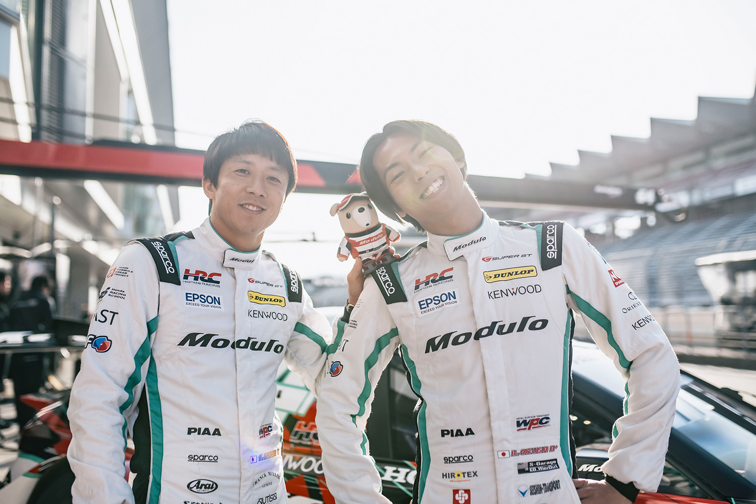 Modulo Nakajima Racing　伊沢拓也選手 Modulo Nakajima Racing 大草りき選手 Modulo Nakajima Racing チーム関係者
