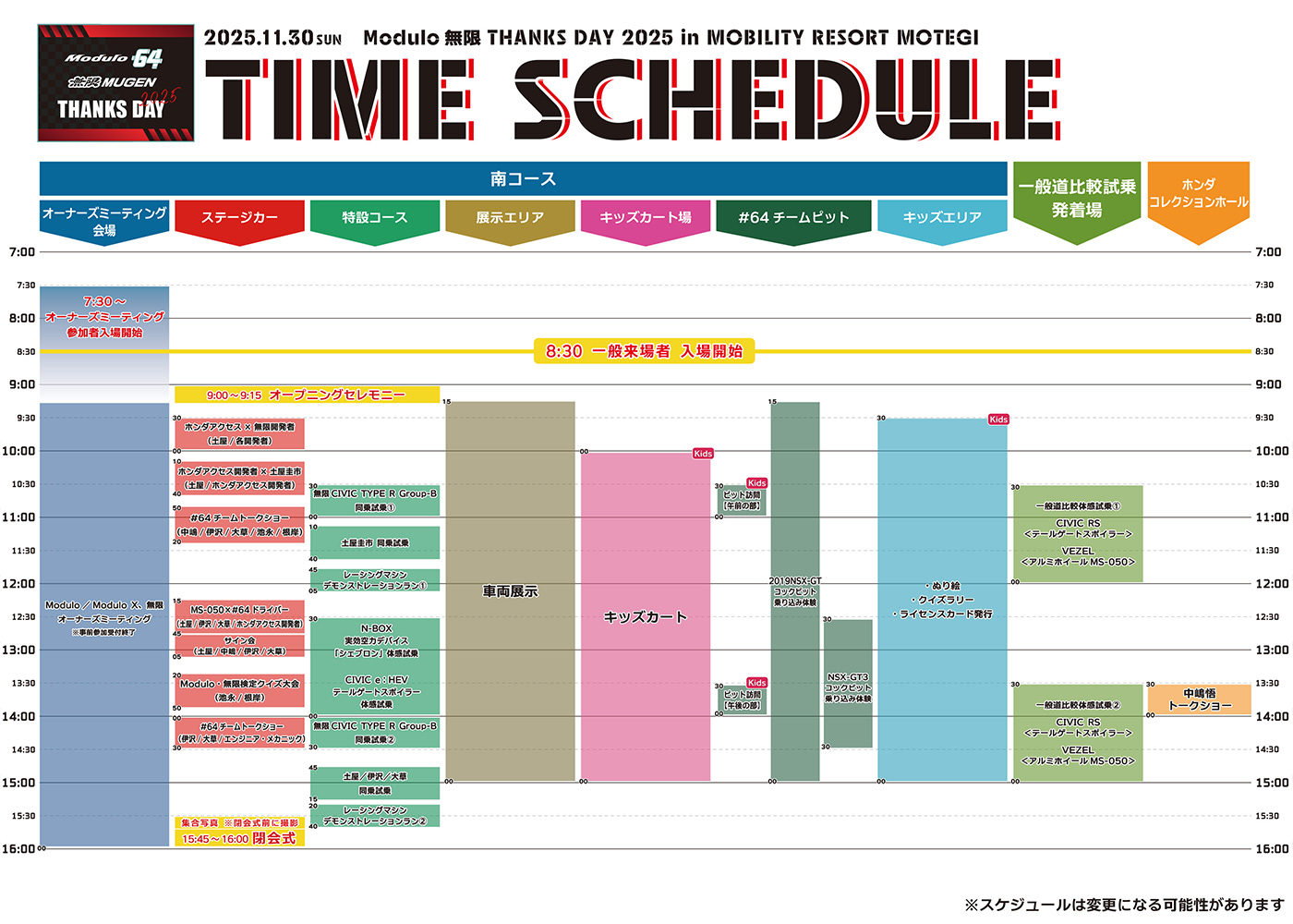 タイムテーブル