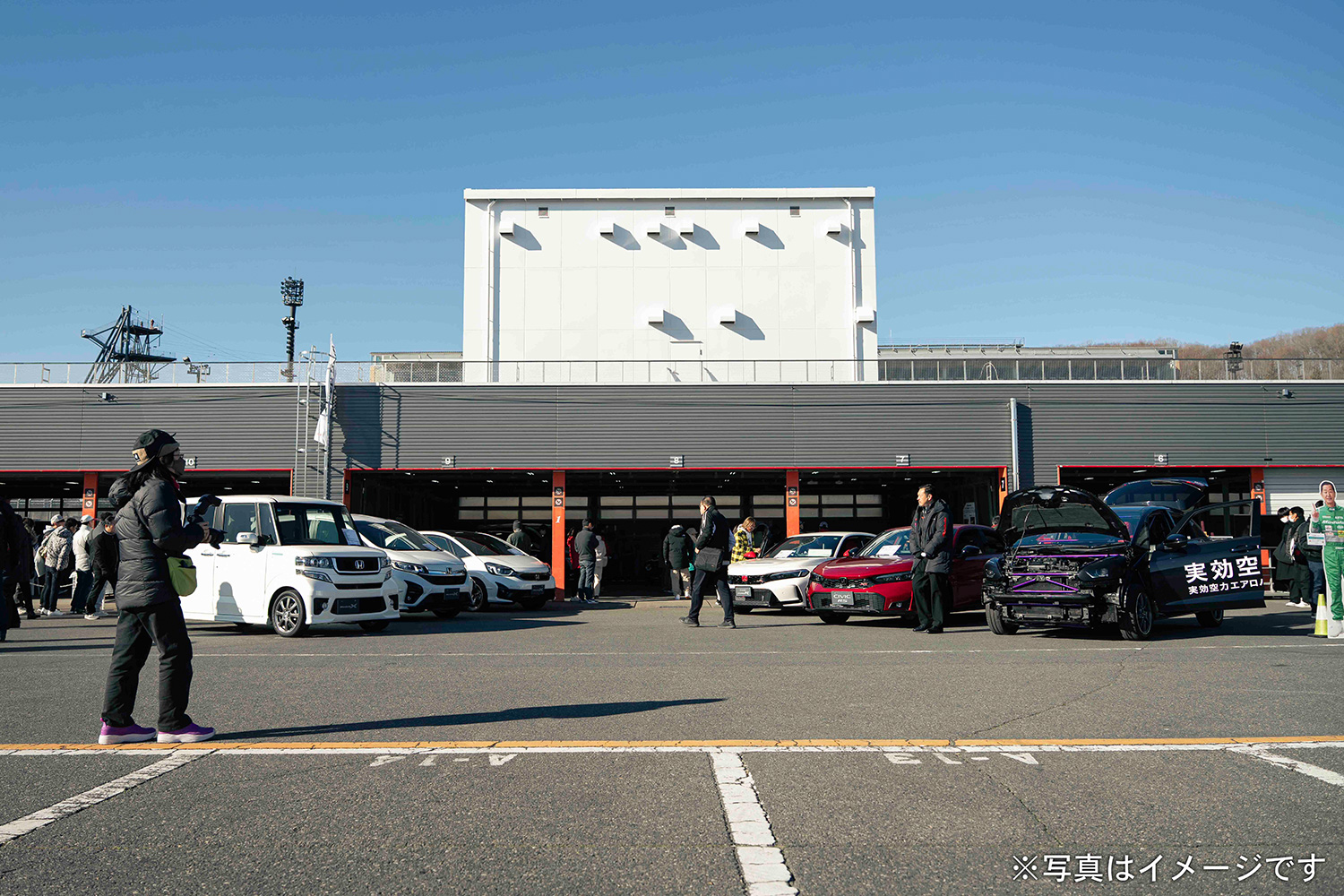 Honda純正アクセサリー装着車、無限パーツ装着車展示