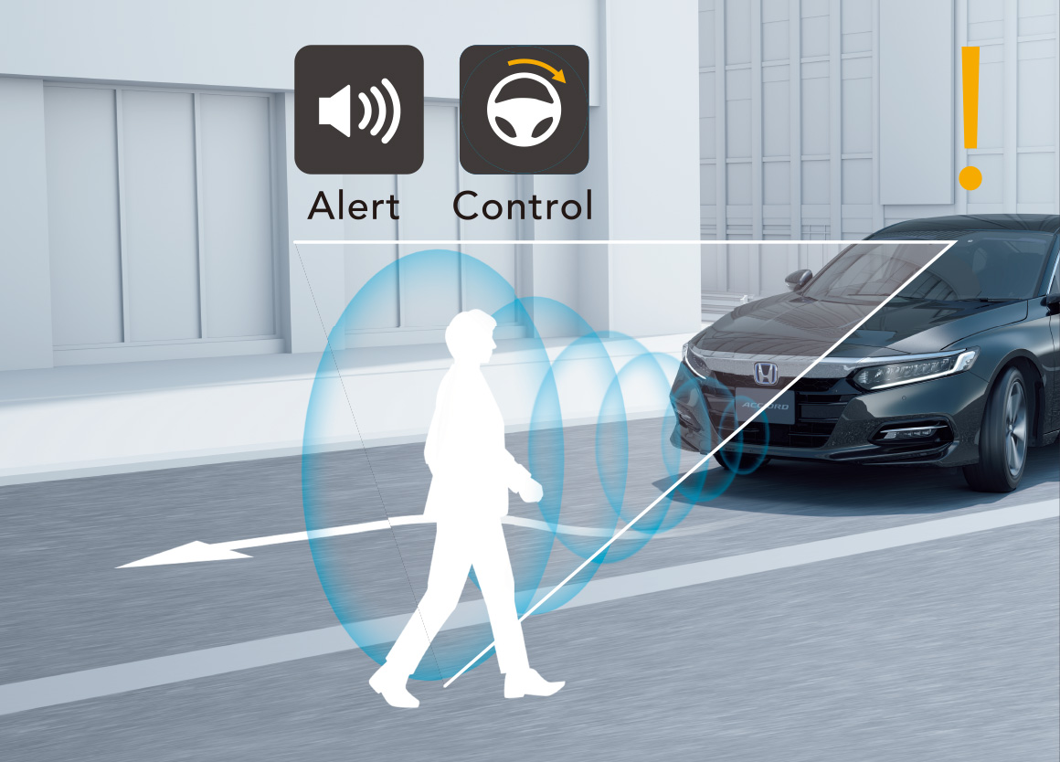 Pedestrian accident mitigation steering