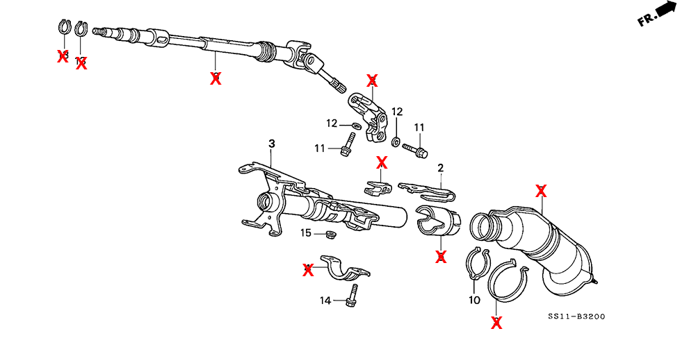 ひし型 SPOON（スプーン） リジカラ 1台分セット CR-V（RD4・RD5・RD6・RD7） 2WD・4WD 