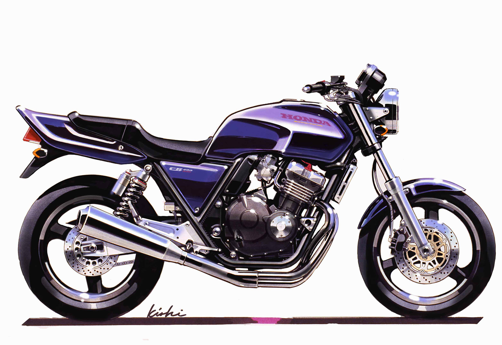 CB400 SUPER FOUR （1992年）ファイナルスケッチ