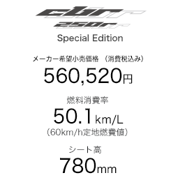 CBR250RABS Special Edition ^S[J[]iiōj560,520~