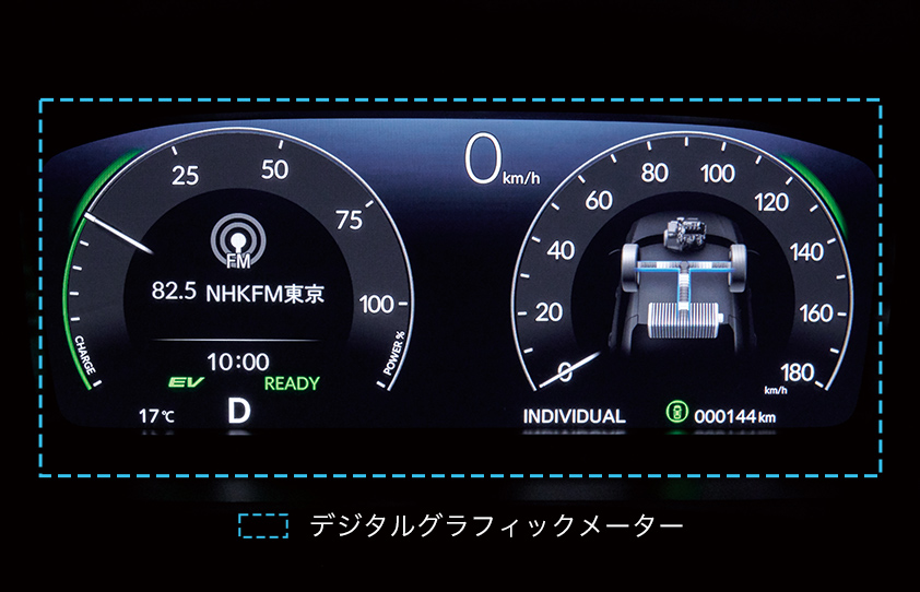 e:HEV専用10.2インチ デジタルグラフィックメーター