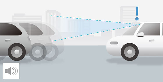 先行車発進お知らせ機能
