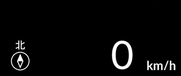 出発/到着/操作なし/コンパス表示
