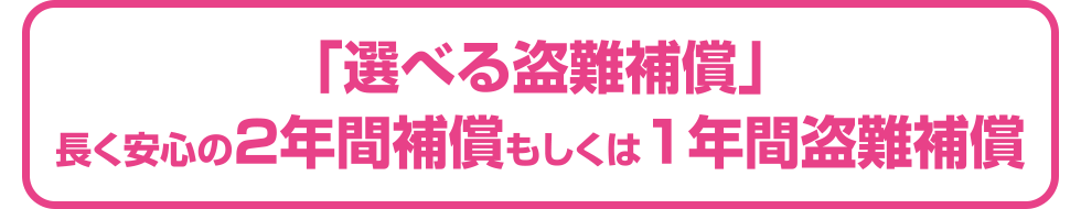 選べる盗難補償の詳細