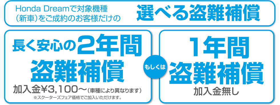 選べる盗難補償