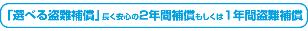 選べる盗難補償の詳細