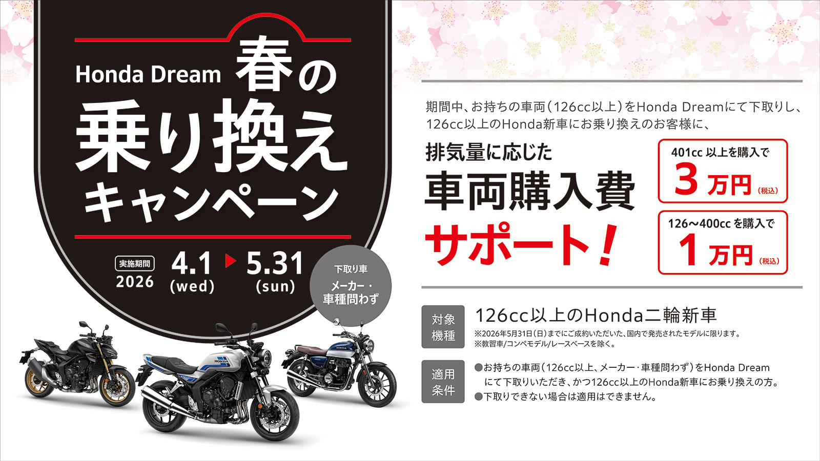 春の乗り換えキャンペーン