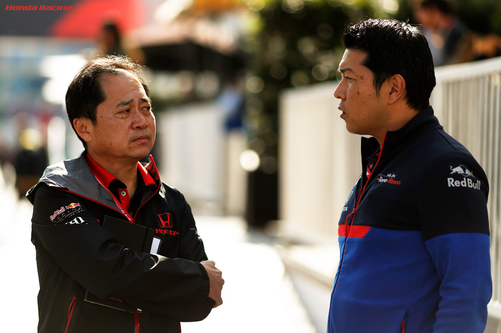 (左)田辺豊治 Honda F1 テクニカルディレクター