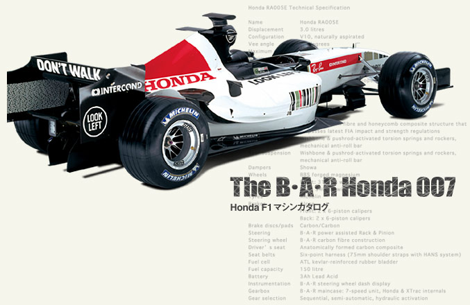 Honda | モータースポーツ | F1世界選手権 | フォーミュラ1 [B・A・R 