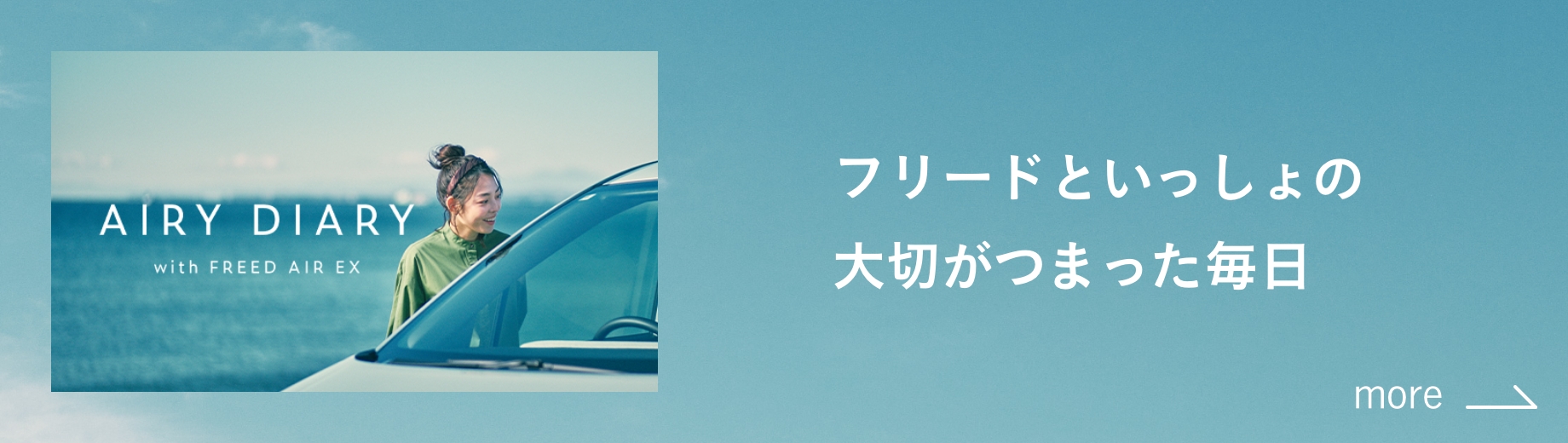 AIRY DIARY with FREED AIR EX フリードといっしょの大切がつまった毎日