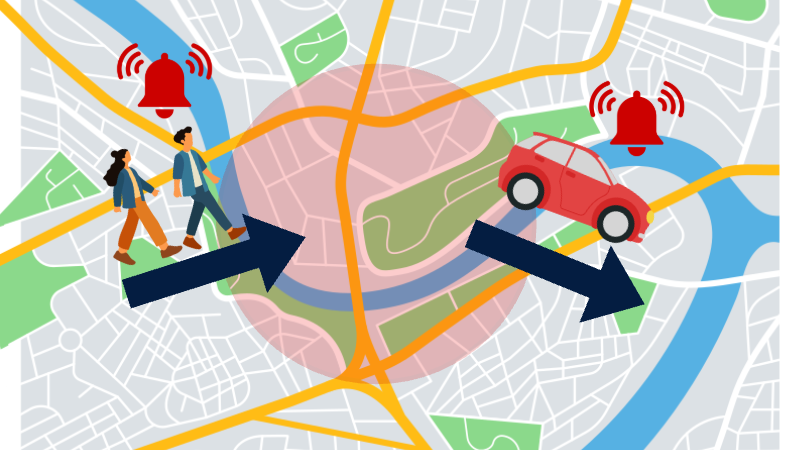 ジオフェンスのイメージ