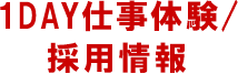 1DAY仕事体験/採用情報