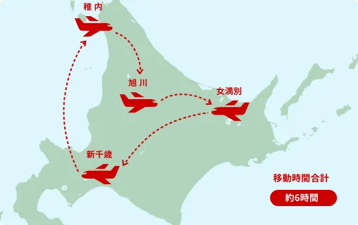 観光時の北海道周遊ルート