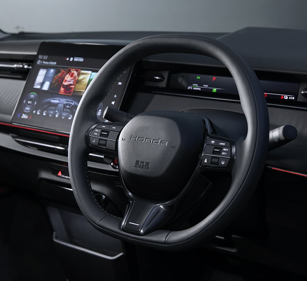 シンセティックレザー楕円ステアリングホイール