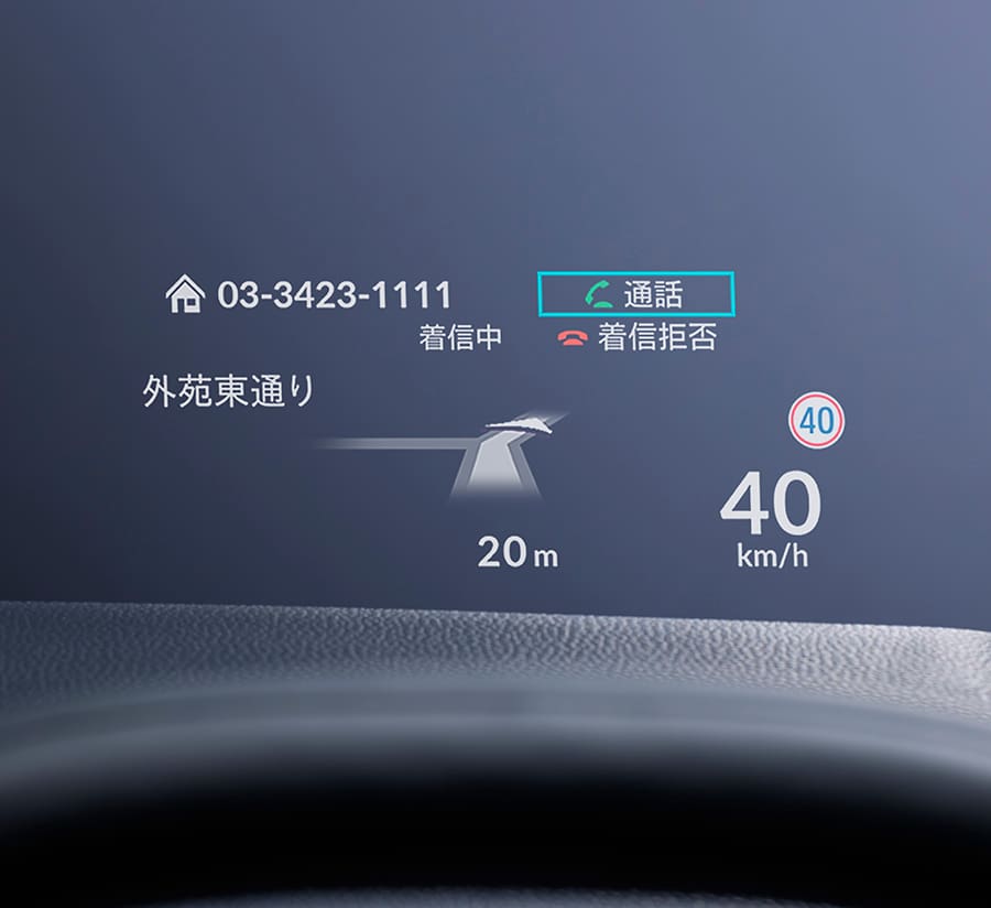 ヘッドアップディスプレー