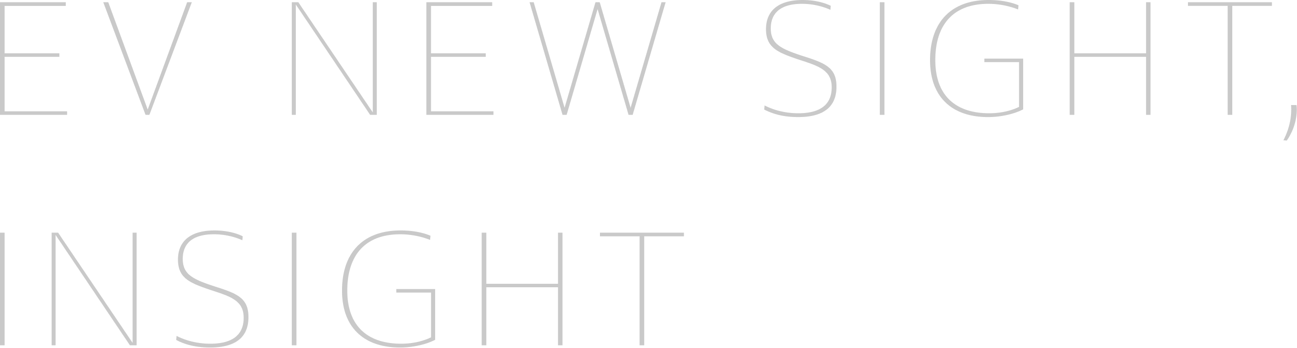 EV NEW SIGHT, INSIGHT