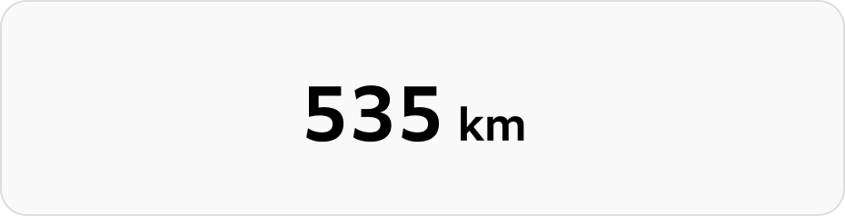 535km