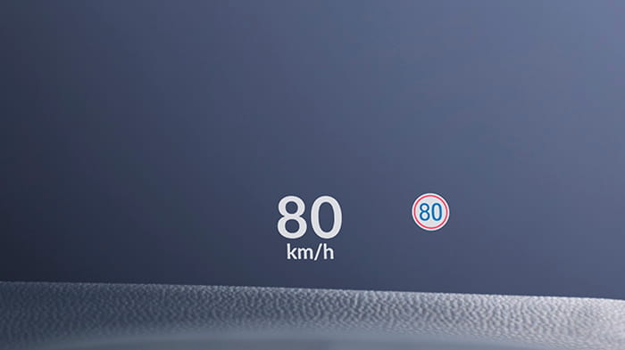 ヘッドアップディスプレー 表示なし