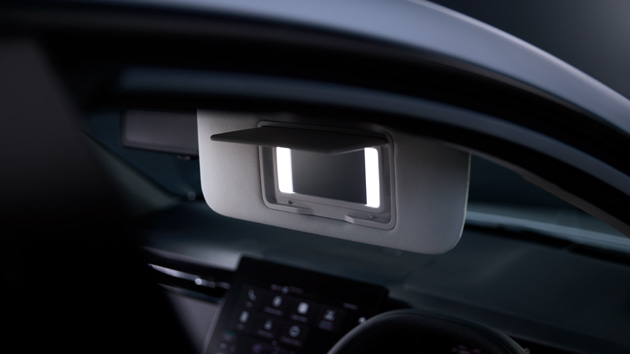 バニティーミラー付サンバイザー