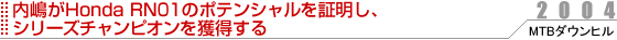 ������Honda RN01�̃|�e���V�������ؖ����A�V���[�Y�`�����s�I�����l������