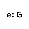 e: G