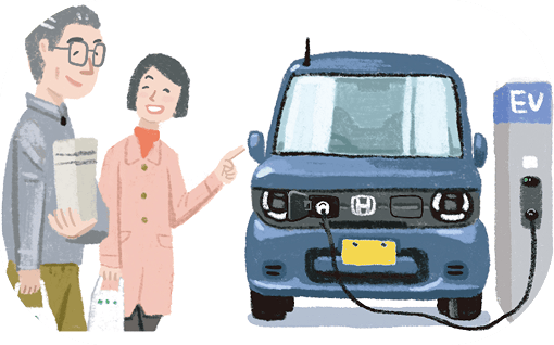 買い物ついでに イラスト