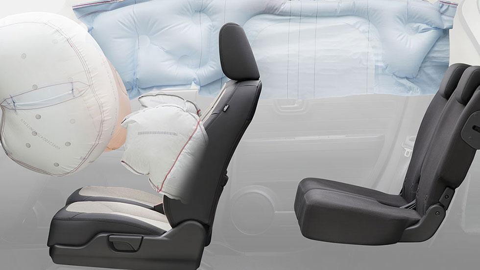 前席用i-サイドエアバッグシステム+サイドカーテンエアバッグシステム〈前席/後席対応〉運転席用&助手席用i-SRSエアバッグシステム