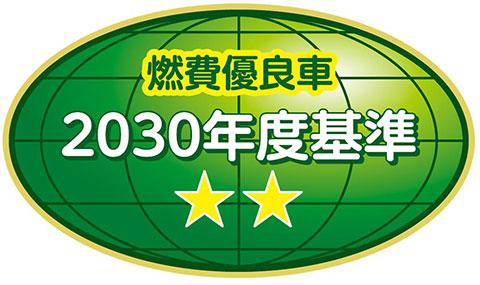 2030年度燃費基準70%達成車