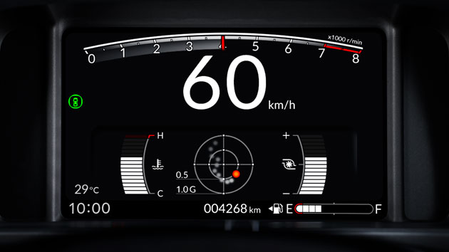[画像]7インチTFT液晶メーター（RS専用表示）